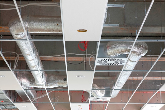 Drop ceiling fire wire